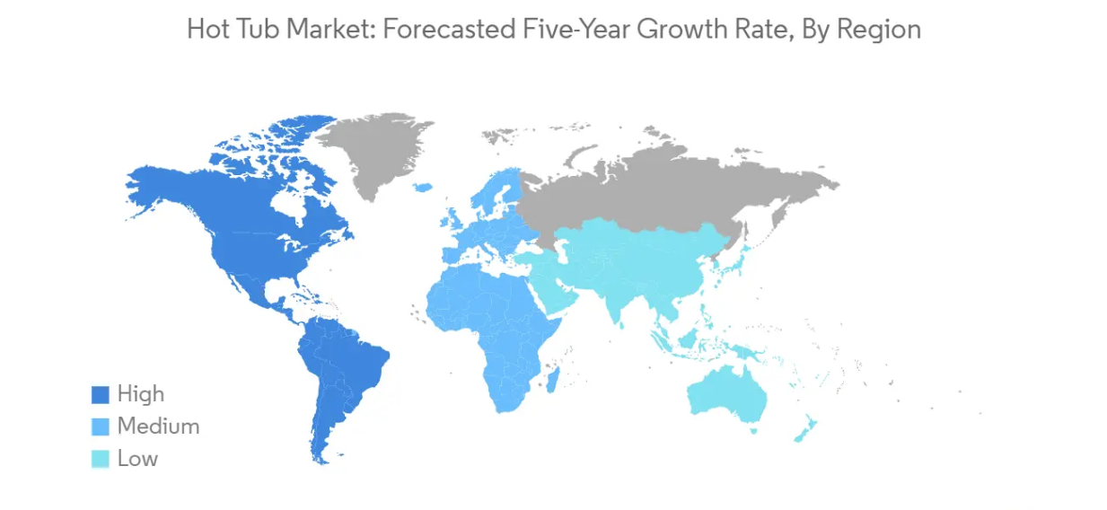 Market Analysis of Global Hot Tub Market: Forecasted Growth Rate by Region